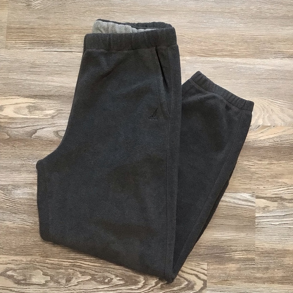 Nautica Gray Fleece Pull On High Rise Joggers 1X